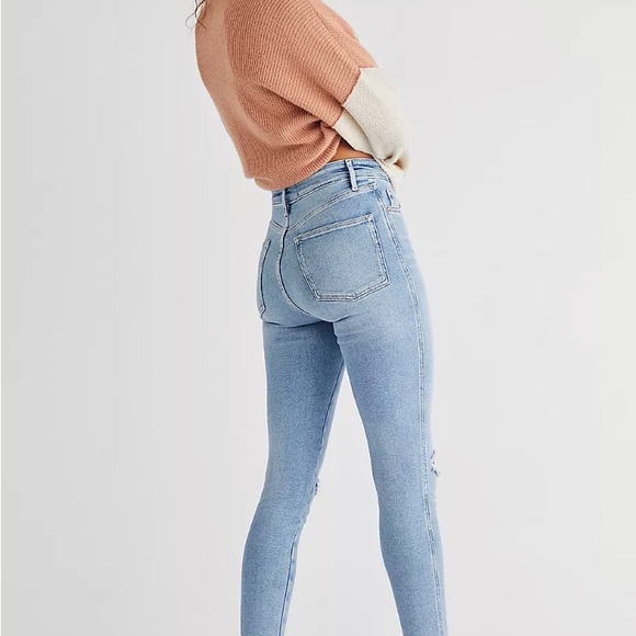 Free People Denim - Free People High Waisted Stretch Skinny Jeans